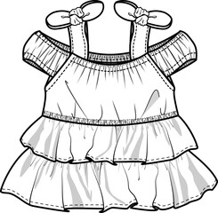 Baby On-Off Shoulder Cold Shoulder Top