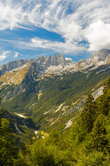 Fototapeta na wymiar landscape in the Triglav national park in Slovenia