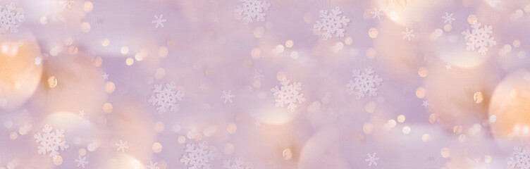 Merry Christmas background. Christmas background. Bokhe. Banner. Copy space