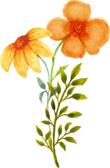 bouquet of yellow flowers