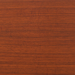 Wood Grain Detail photo of Danish Teak Media Console. Horizontal wood pattern.