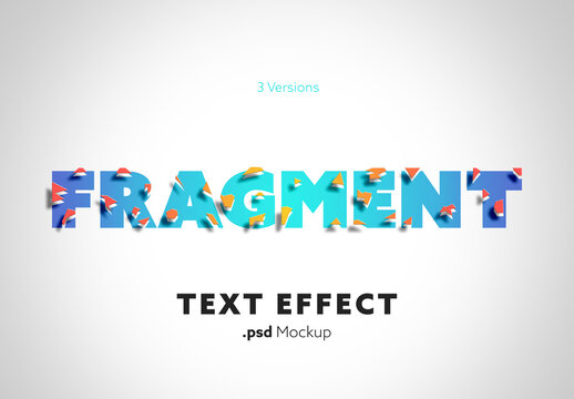 Fragment Text Effect
