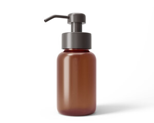 Blank Cosmetics Amber Spray Bottle packaging with transparent background.