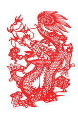 Chinese zodiac paper-cut art, home decoration.