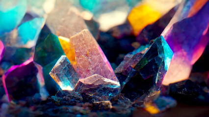 Crystal, Gem, Color, Prism, Ore, Gemstone, Background