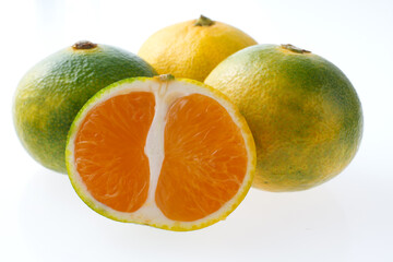 青切りみかん　　スタジオ撮影