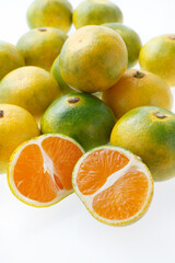 青切りみかん　　スタジオ撮影