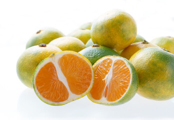 青切りみかん　　スタジオ撮影