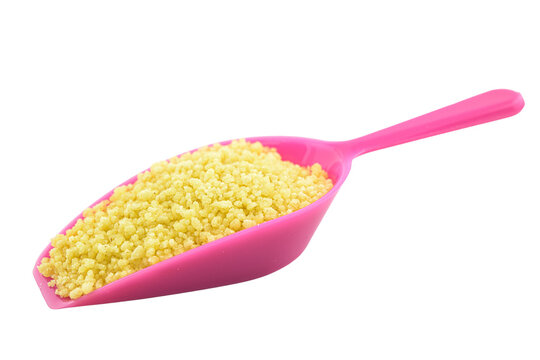 Raw couscous. The image has a transparent background