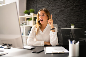 Creative Woman At Work. Business Hack © Andrey Popov