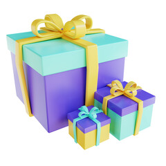 3D illustration Gift