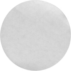 clean white round sticker asset from real photography isolated png