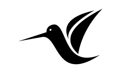 hummingbird vector logo illustration
