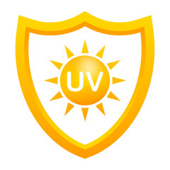 Uv protection. Sun icon symbol. Danger symbol. Uv radiation.  stock illustration