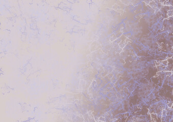 淡いブルーとホワイトのグランジ模様背景　茶色よりのグレーグラデーション　