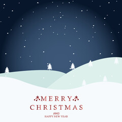 Fototapeta na wymiar Merry Christmas vector illustration