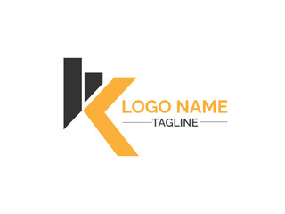 K letter vector logo design. Creative K letter logo design. K letter. lettering design. icon. premium