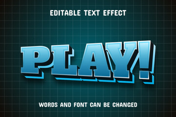 Play 3d text effect