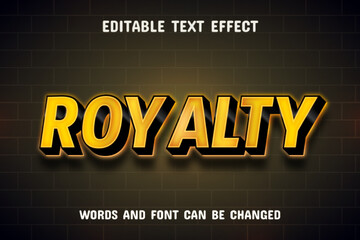 Royalty 3d text effect