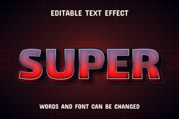 Super 3d text effect