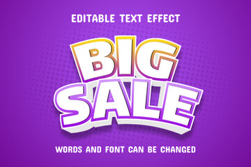 Big sale 3d text effect