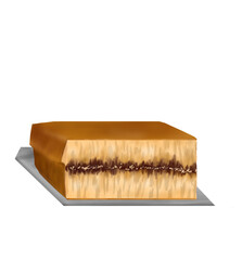 Indonesian food called martabak or terang bulan