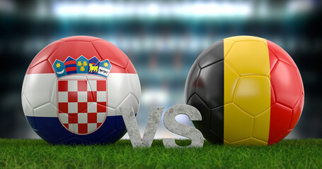 Football world cup group F Croatia vs Belgium