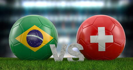 Football world cup group G Brazil vs Switzerland