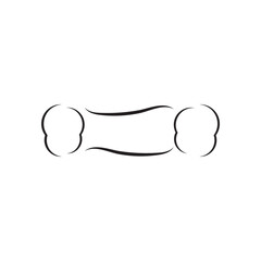 Bone Illustration logo vector