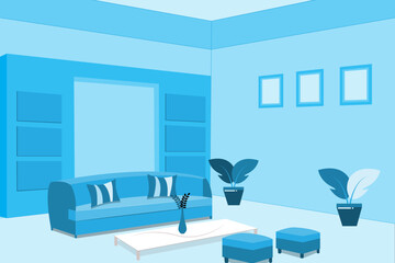 minimalist room interior background with elegant colors