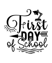 Naklejka premium Back to School SVG Design