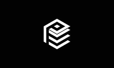 Letter PE Creative Business Modern Logo