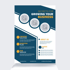 Corporate Business Flyer poster pamphlet brochure cover design layout background  Brochure design, cover modern layout social media post design template