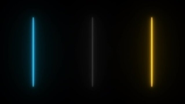 Concept 101-N1 Animated abstract neon light with led light effect and flickering pattern.