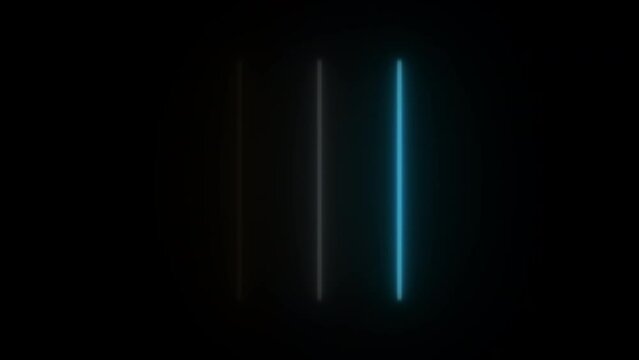 Concept 102-N1 Animated abstract neon light with led light effect and flickering pattern.