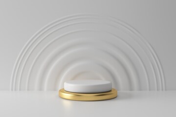 Abstract minimal scene, design for cosmetic or product display podium 3d render