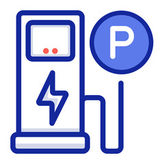 parking and charging station icon