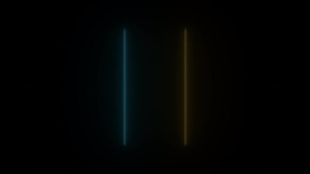 Concept 106-N1 Animated abstract neon light with led light effect and flashing moving pattern.