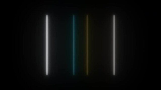 Concept 107-N1 Animated abstract neon light with led light effect and flashing moving pattern.