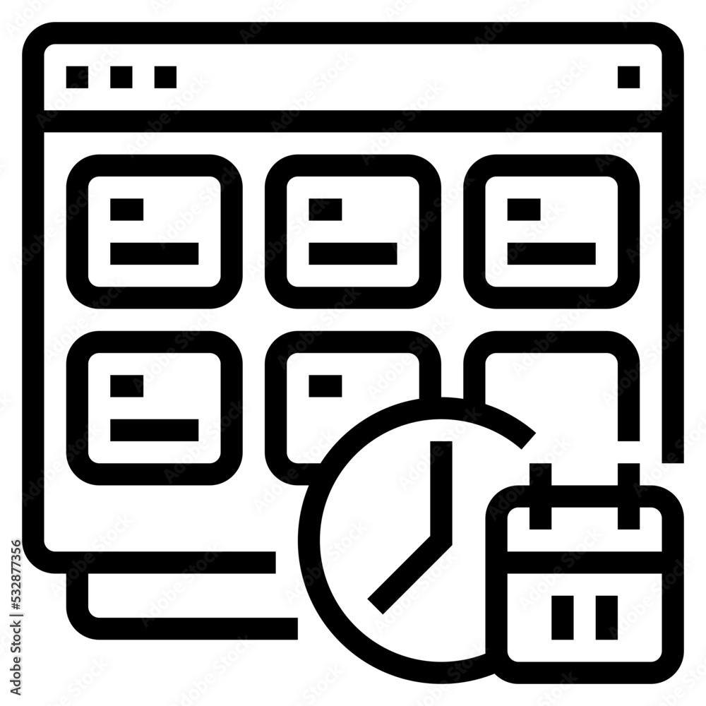 Poster work log icon