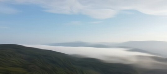 background of the land above the clouds in a blurry illustration