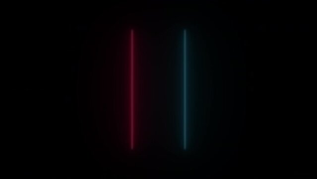 Concept 109-N1 Animated abstract neon light with led light effect and flashing moving pattern.
