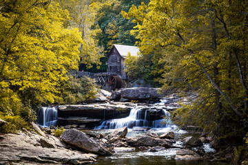 West Virginia Waterfall Glade Creek Grist Mill Falls