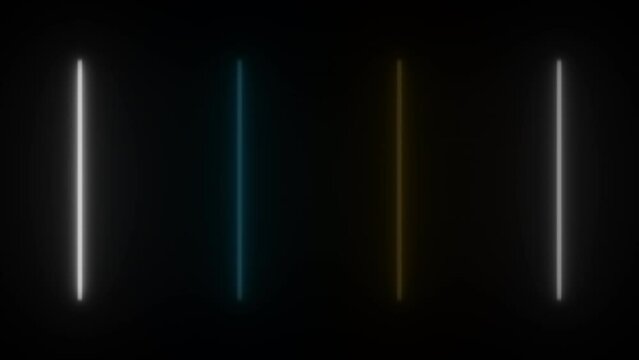 Concept 111-N1 Animated abstract neon light with led light effect and flashing moving pattern.