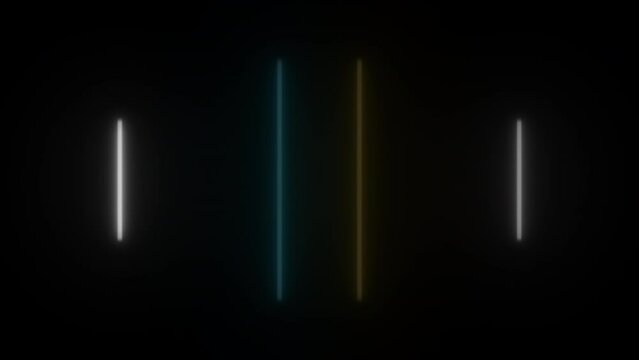 Concept 113-N1 Animated abstract neon light with led light effect and flashing moving pattern.