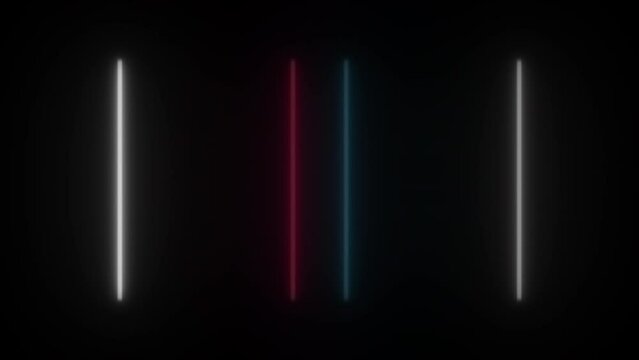 Concept 114-N1 Animated abstract neon light with led light effect and flashing moving pattern.