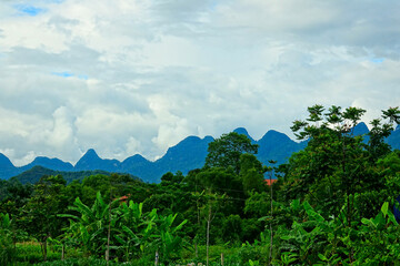 Fototapeta na wymiar Ha Giang, Village of Tha, Lup, Me, Vietnam
