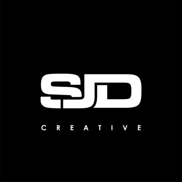 SJD Letter Initial Logo Design Template Vector Illustration