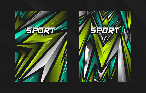 Abstract pattern jersey design for racing team, esport team, soccer, basketball, volleyball, cycling