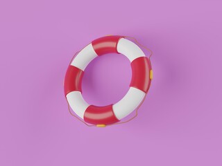 Lifebuoy 3D Illustration